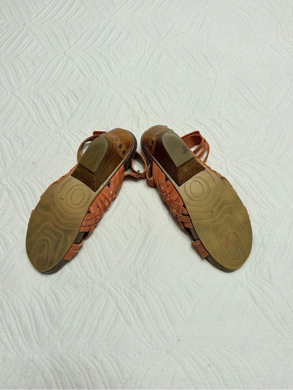 OTBT St Joseph Women’s Orange Suede Ankle Sandals. Size 10 - Picture 6 of 6